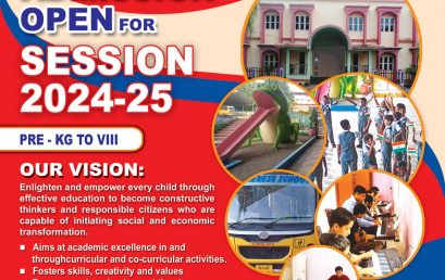 Admissions Open For 2024 – 2025